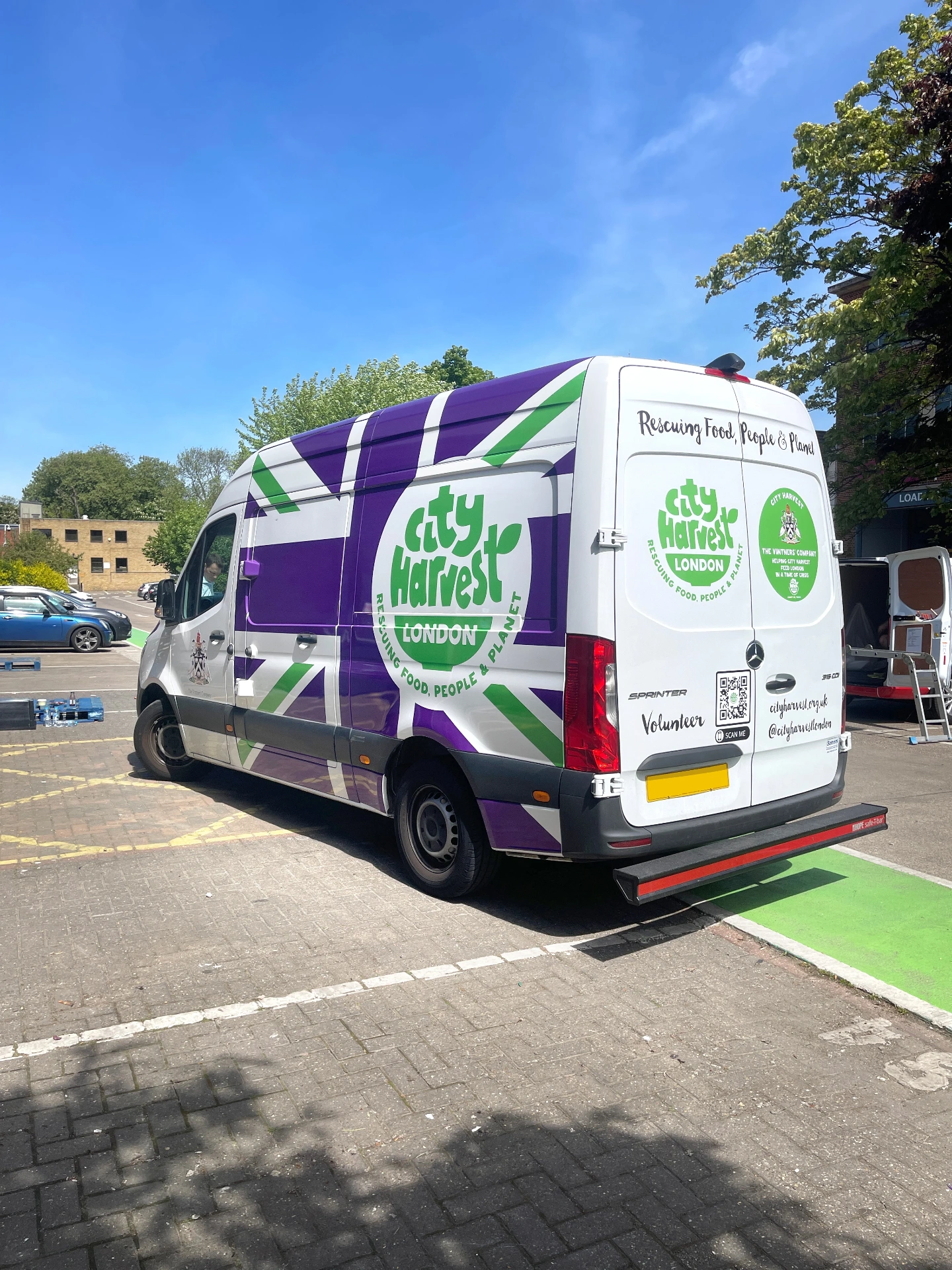 Branded refrigerated van vehicle livery work delivered by GRS Fleet Graphics.
