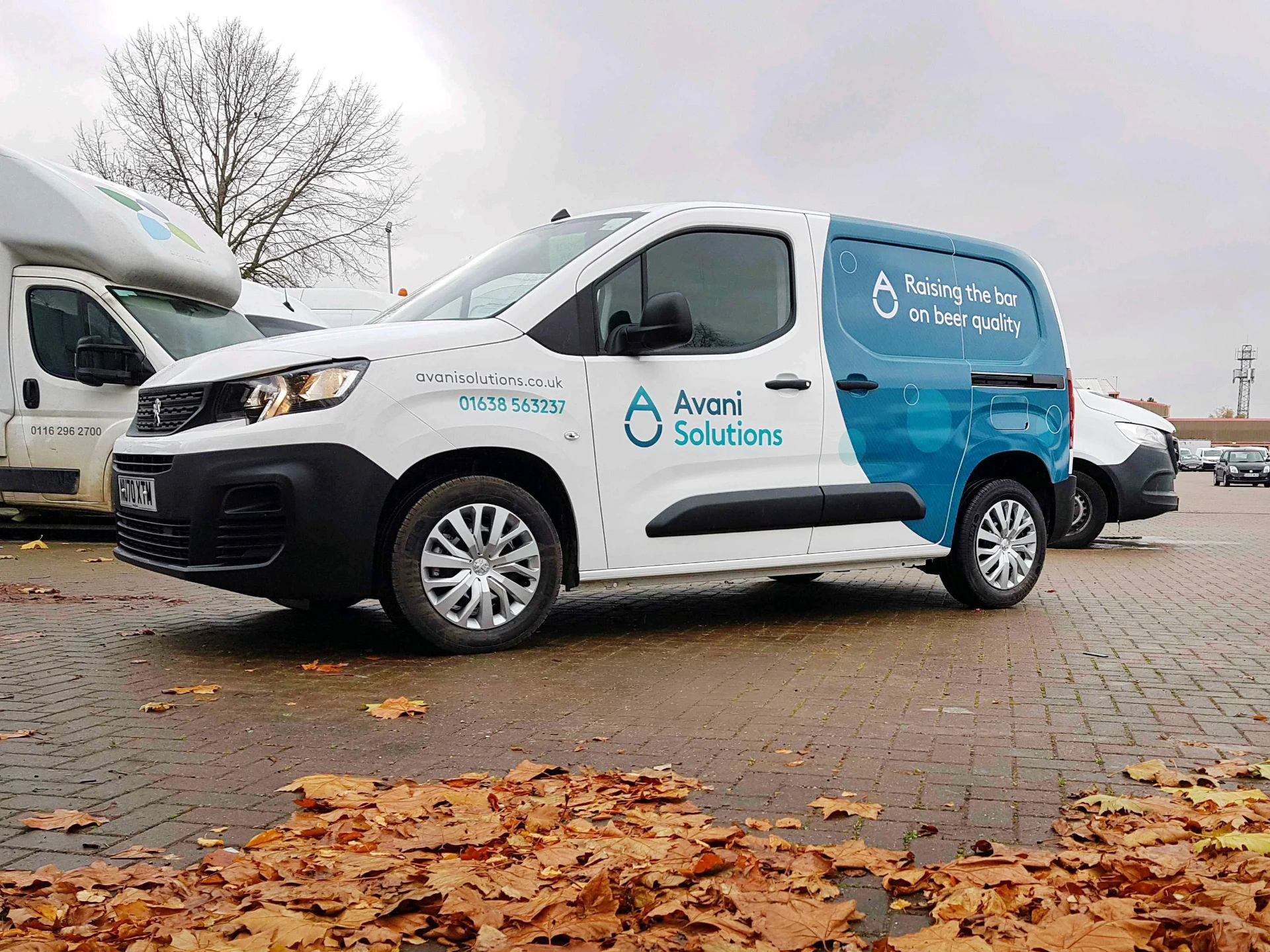 Branded panel van vehicle livery work delivered by GRS Fleet Graphics.