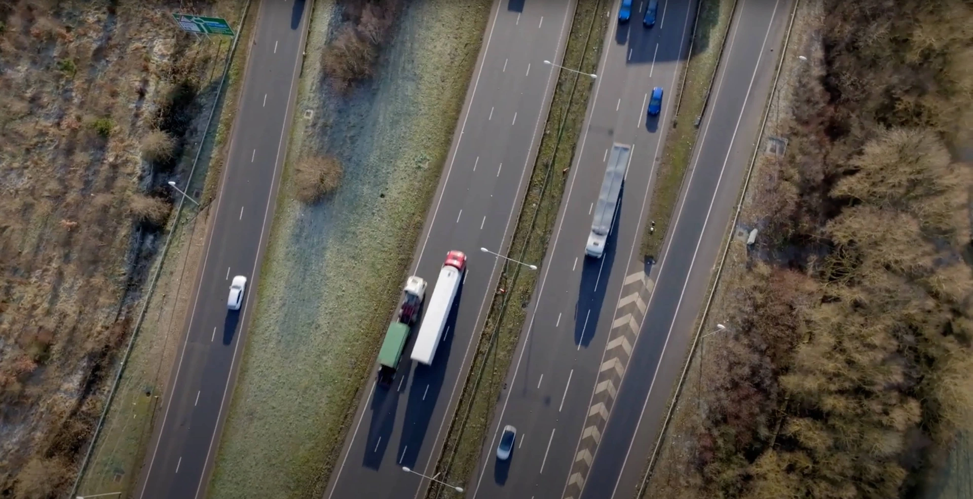 Fleet tracking aerial view